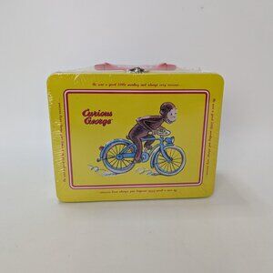 Curious George Yellow Keepsake Tin – Bicycle Design (New, Sealed)
